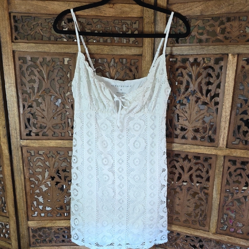 🌟 Aeropostale Ivory Lace Dress